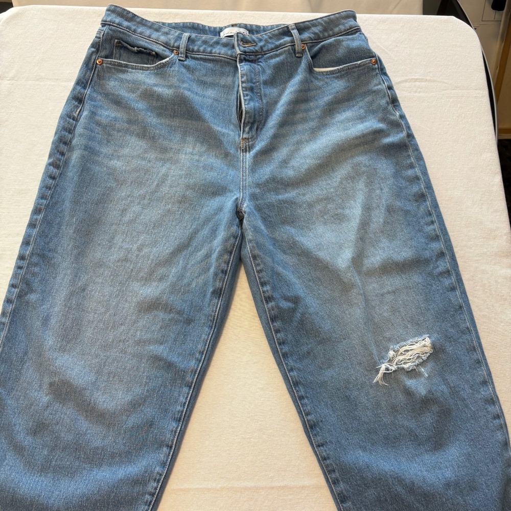 LOFT The Barrel Jeans Blue 14 Good MSRP $80